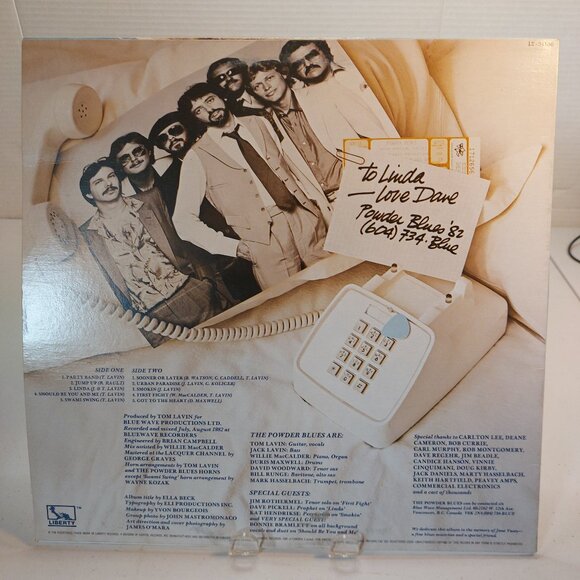 The Powder Blues ~ Party Line (Vinyl LP, 1982) - Picture 4 of 4